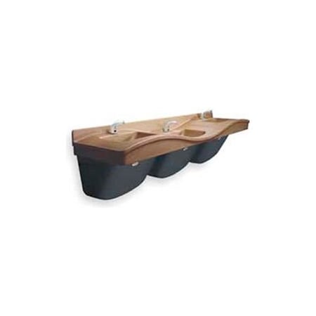 Bradley Bradley Corp Lavatory System, High On Left And Right, Series FL3H, 3 Person S45-2465